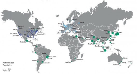 150 áreas metropolitanas analizadas por Global Metro Monitor.