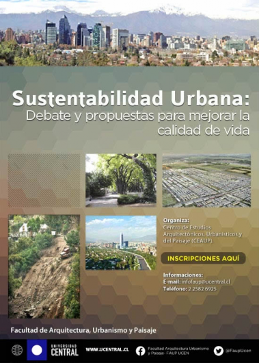 Afiche Sustentabilidad Urbana U Central