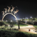 parque bicentenario iluminacion