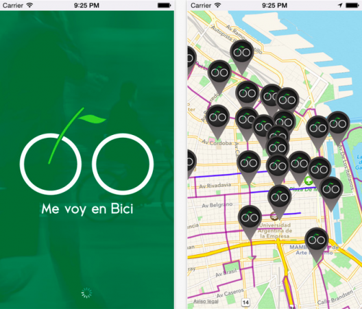 Me Voy en Bici. Fuente: App Store.