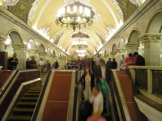 Metro de Moscú. © xjason.rogersx, vía Flickr.