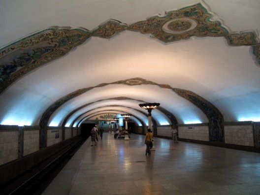 Metro de  Tashkent. © peretzp, vía Flickr.