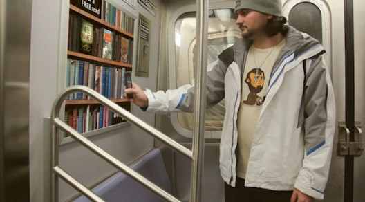 "Underground Library" en el Metro de Miami. Fuente imagen: Design Taxi