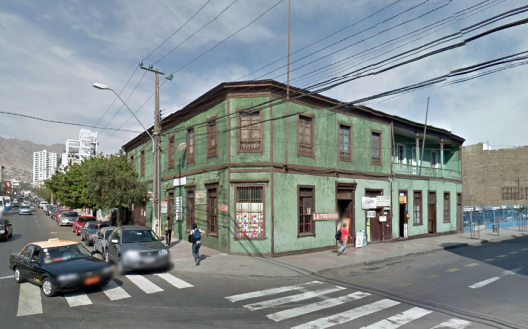 Casa Dauelsberg  en Antofagasta. Fuente imagen: Google Street View.