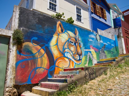 mural en calle tepleman cerro alegre por Kjetilei via flickr