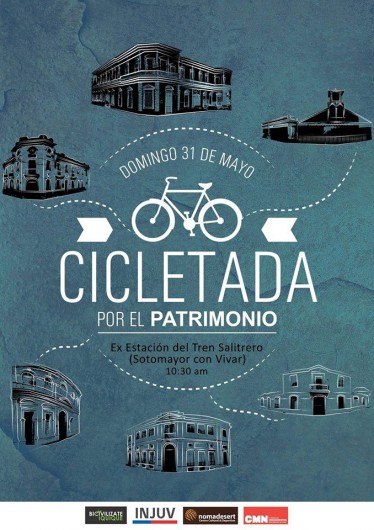 flyer cicletada patrimonio iquique