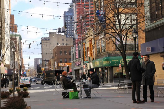 Willoughby Plaza en Brooklyn ,Nueva York. © NYCDOT, vía Flickr.