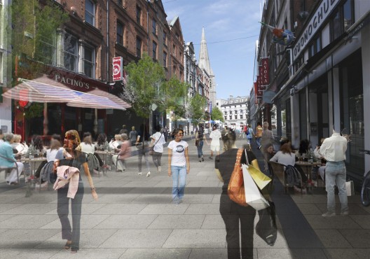 Propuesta para calle Suffolk. Fuente imagen: Ayuntamiento de Dublín
