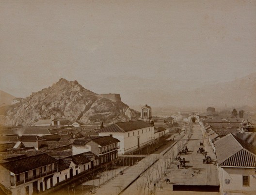 Alameda en 1874. Autor Emilio Garreaud. Archivo Visual de Santiago. Cortesía 