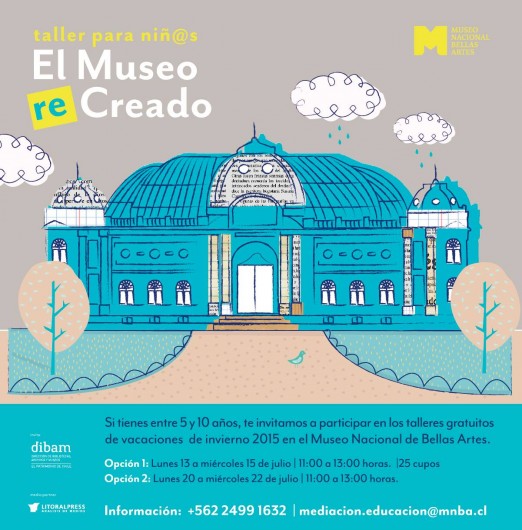 flyer taller el museo recreado museo nacional de bellas artes santiago de chile