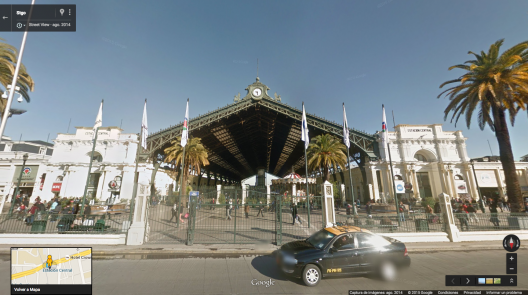 Estación Central en 2015. Fuente: Google Street View