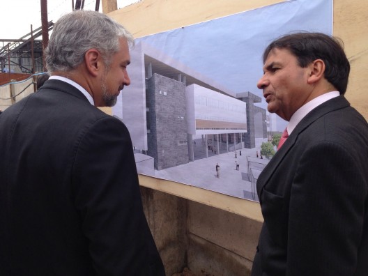 Inicio de la construcción del nuevo Centro Cultural de Quillota. Cortesía Consejo Nacional de la Cultura y las Artes (CNCA).