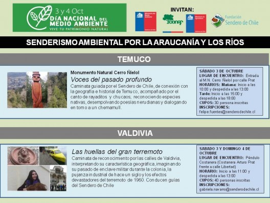 Dia Nacional del Medio Ambiente Sendero de Chile Araucania Los Rios