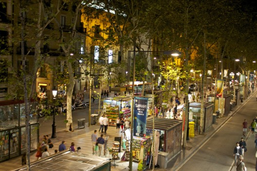  La Rambla es de las calles más populares de Barcelona